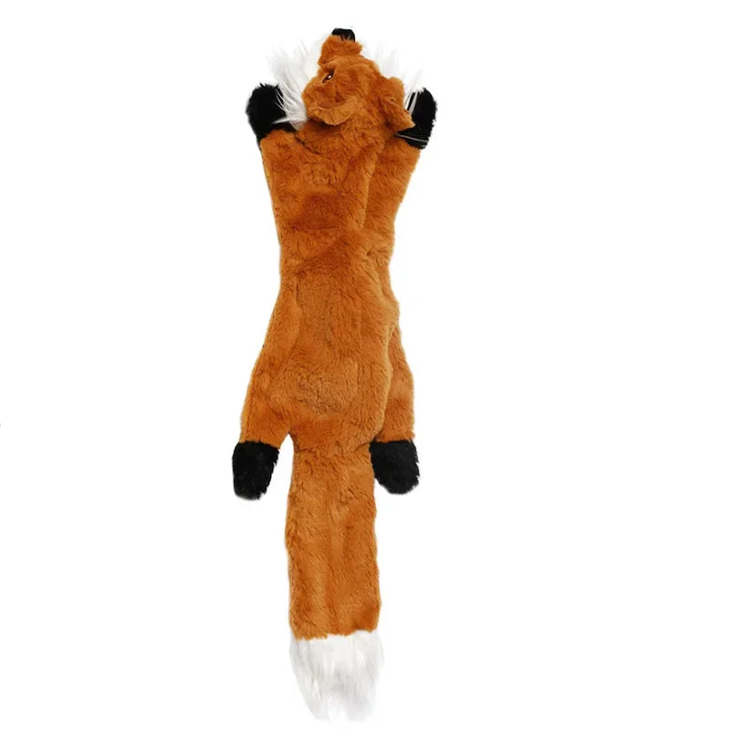 Interactive Chewy Plush Animal and Dinosaur Shaped Toys for Small Dogs