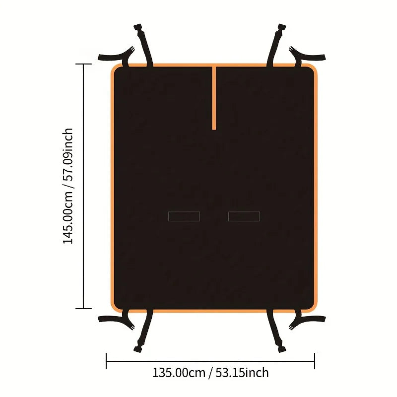 Dog Car Seat Cover for Back Seat, Oxford Cloth Durable Scratchproof Dog Hammock, Pet Seat Cover Protector for Cars, Trucks and SUVs