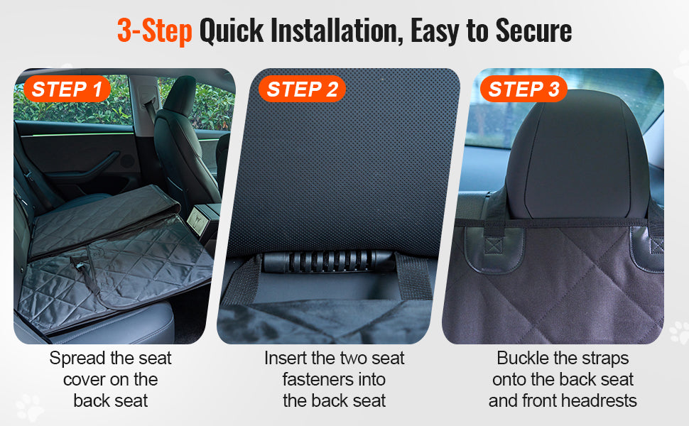 Back Seat Extender for Dogs Dog Hammock for Car Back seat Waterproof Hard Bottom Dog Car Seat Cover for Back Seat